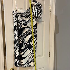 Black and White Print Mini Dress